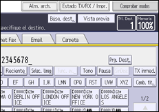 Ilustración de la pantalla panel de mandos