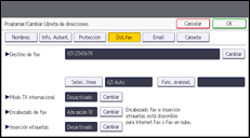 Ilustración de la pantalla panel de mandos