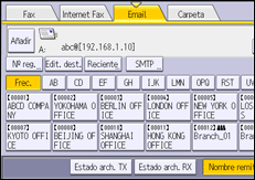 Ilustración de la pantalla panel de mandos