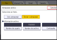 Ilustración de la pantalla panel de mandos