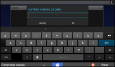 Ilustración de la pantalla panel de mandos