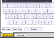 Ilustración de la pantalla panel de mandos