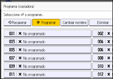 Ilustración de la pantalla panel de mandos
