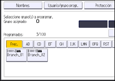 Ilustración de la pantalla panel de mandos