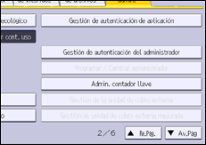 Ilustración de la pantalla panel de mandos