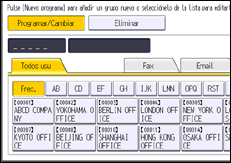Ilustración de la pantalla panel de mandos