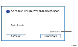 Ilustración con llamadas numeradas de la pantalla del panel de mandos