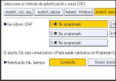 Ilustración de la pantalla panel de mandos