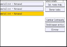 Ilustración de la pantalla panel de mandos