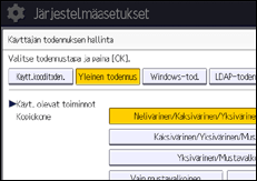 Käyttöpaneelin näyttö