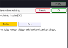 Käyttöpaneelin näyttö