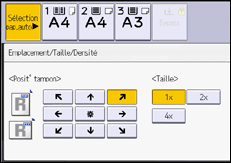 Illustration de l'écran du panneau de commande