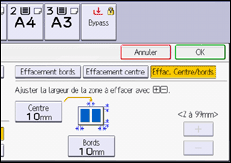 Illustration de l'écran du panneau de commande