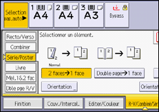 Illustration de l'écran du panneau de commande