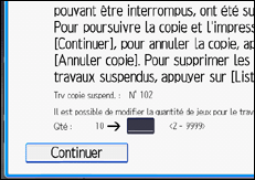 Illustration de l'écran du panneau de commande