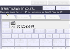 Illustration de l'écran du panneau de commande