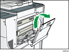 Illustration du magasin guide-papier pour pages de garde