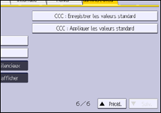 Illustration de l'écran du panneau de commande