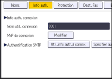 Illustration de l'écran du panneau de commande