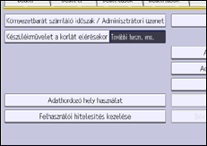 A kezelőpanel ismertetése