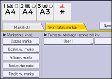 A kezelőpanel ismertetése