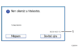 Kezelőpanel képernyőjének számozott jelölésű illusztrálása