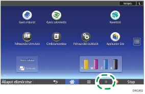 A kezelőpanel ismertetése
