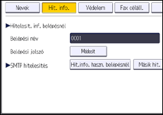 A kezelőpanel ismertetése