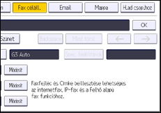 A kezelőpanel ismertetése