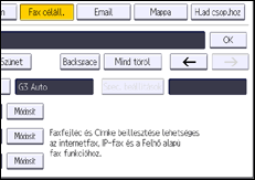 A kezelőpanel ismertetése