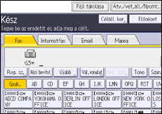 A kezelőpanel ismertetése