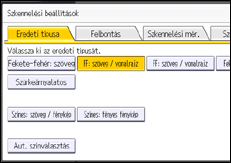 A kezelőpanel ismertetése
