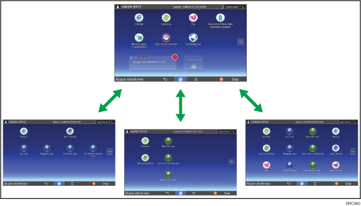 A [Kezdőképernyő] személyre szabásának bemutatása