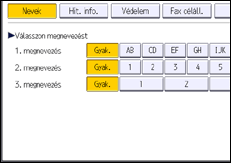 A kezelőpanel ismertetése