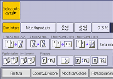 Illustrazione della schermata sul pannello di controllo