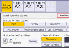 Afbeelding van bedieningspaneel