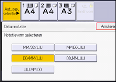 Afbeelding van bedieningspaneel