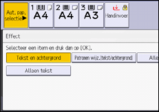 Afbeelding van bedieningspaneel