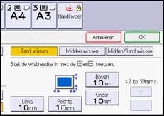 Afbeelding van bedieningspaneel