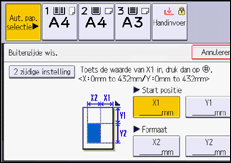 Afbeelding van bedieningspaneel