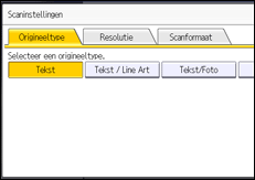 Afbeelding van bedieningspaneel