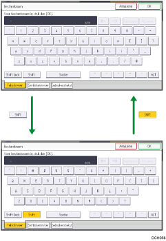 Afbeelding van de toetsen