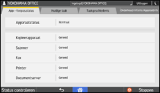 Afbeelding van bedieningspaneel