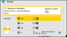Afbeelding van bedieningspaneel