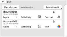 Afbeelding van bedieningspaneel