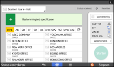 Afbeelding van bedieningspaneel