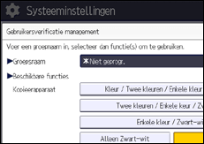 Afbeelding van bedieningspaneel