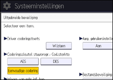 Afbeelding van bedieningspaneel