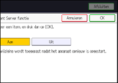 Afbeelding van bedieningspaneel