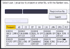 Illustrasjon av betjeningspanelet